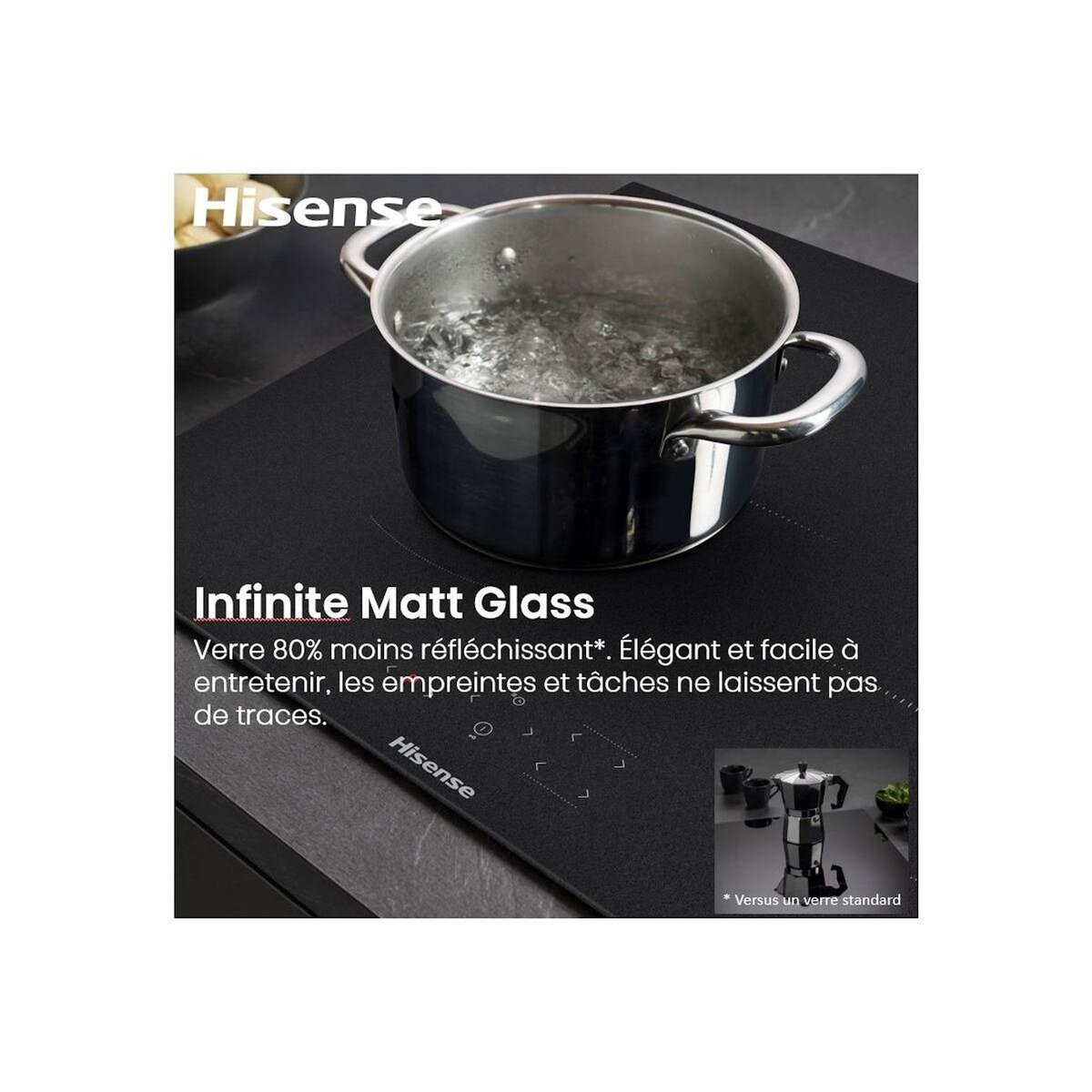 Hisense Plaque induction HI6443SRWF InfiniteMattGlass