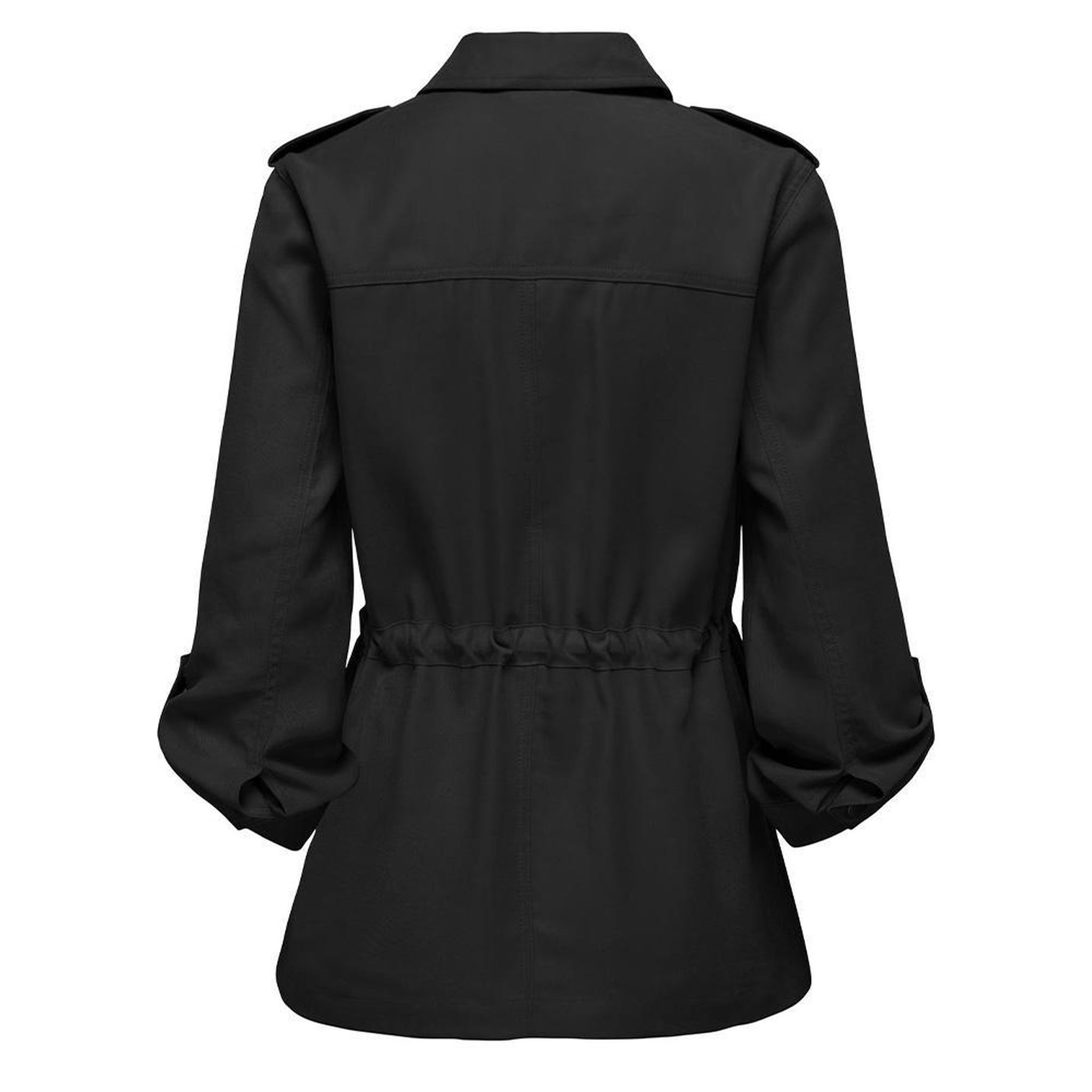 Voir la diapositive 2 : Only Veste Noir Femme Only 3/4 Cargo Jacket