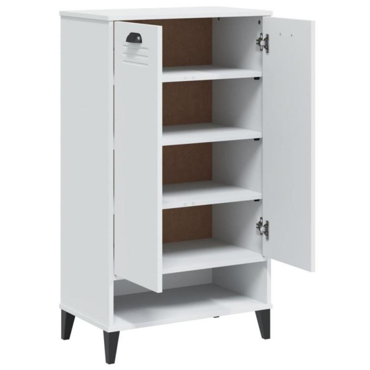 VIDAXL Armoire à chaussures VIKEN blanc bois d ingénierie