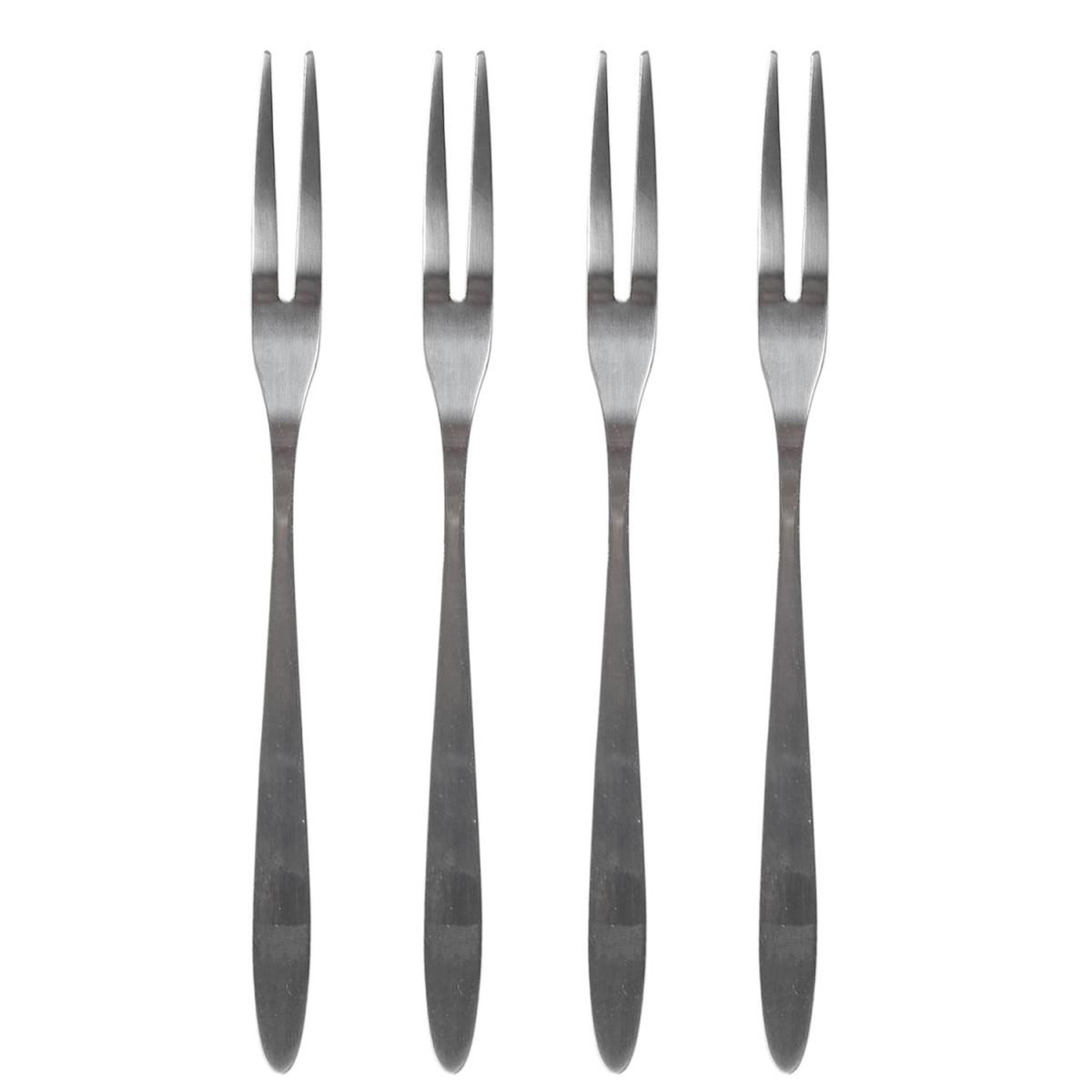 The Home Deco Factory Lot de 4 fourchettes à escargot  métal  13cm argent