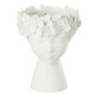 Voir la diapositive 1 : Paris Prix Cache-Pot Déco  Tête  23cm Blanc