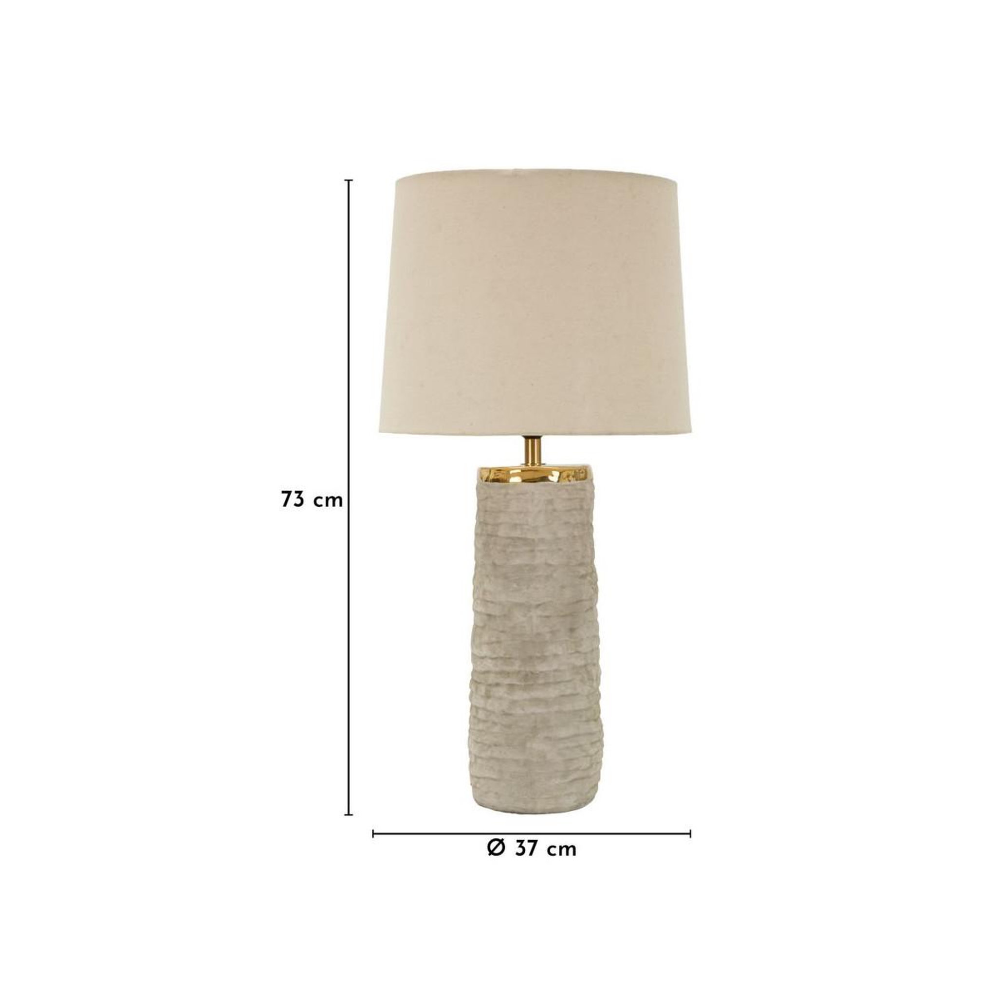 Voir la diapositive 6 : Paris Prix Lampe à poser en céramique  lima  73cm gris