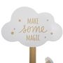 Voir la diapositive 2 : Atmosphera Kids Porte-manteau nuage pour enfant - Hauteur 135,50 cm - Blanc et beige