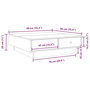 Voir la diapositive 6 : VIDAXL Table basse Noir 90x90x28 cm Agglomere