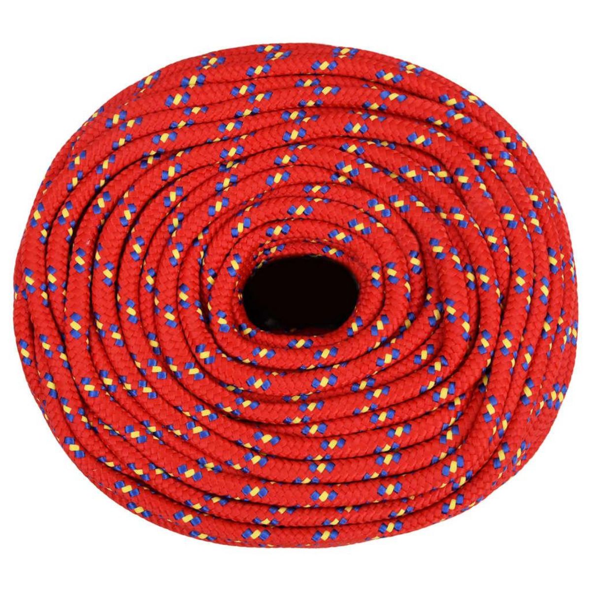 VIDAXL Corde de bateau Rouge 10 mm 25 m Polypropylene