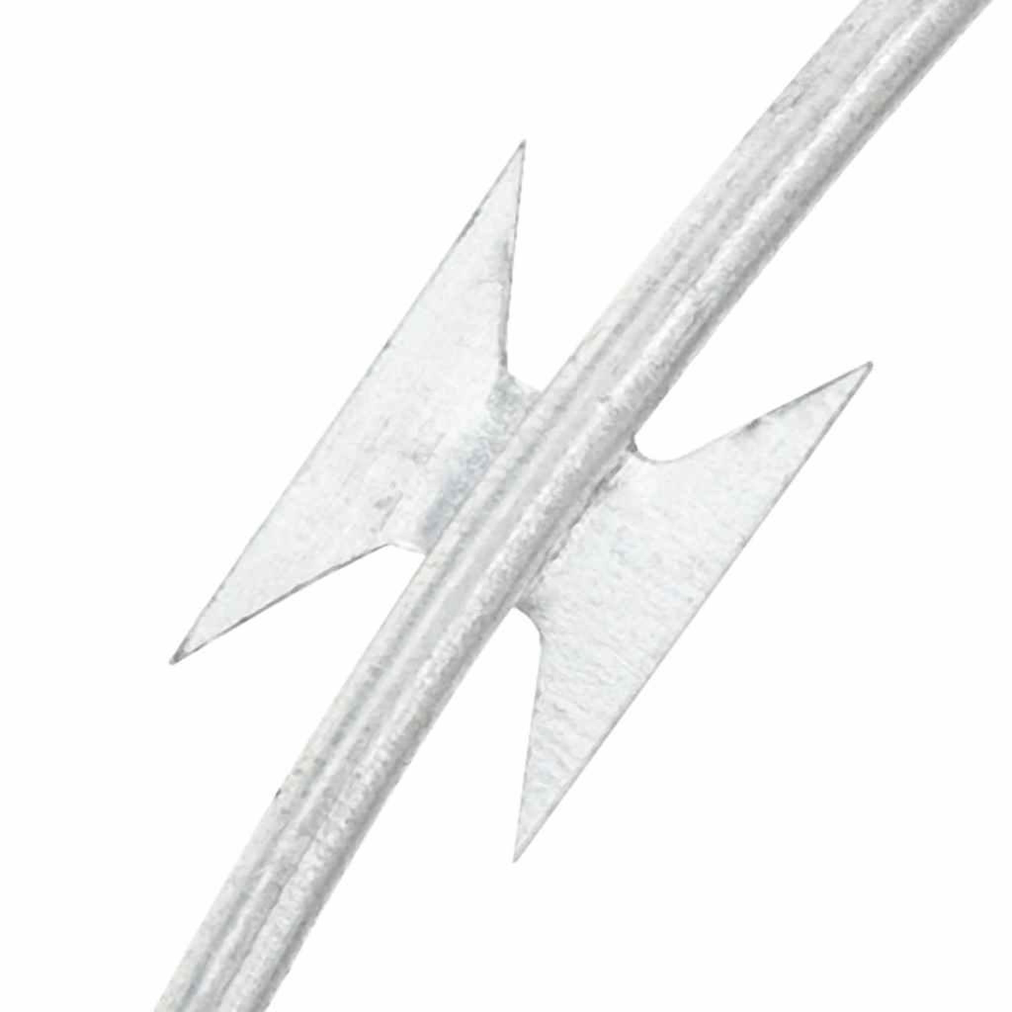 Voir la diapositive 3 : VIDAXL Fil de fer barbele rouleau helicoïdal acier galvanise 60 m