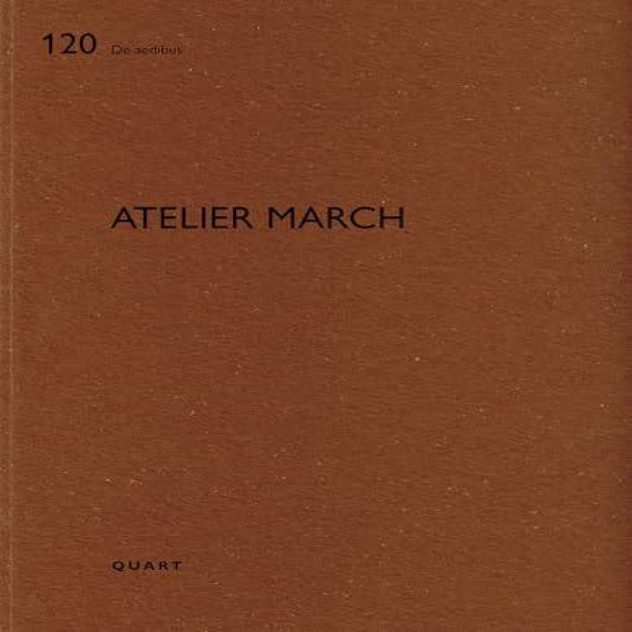 LIVRES Atelier March : De aedibus 120