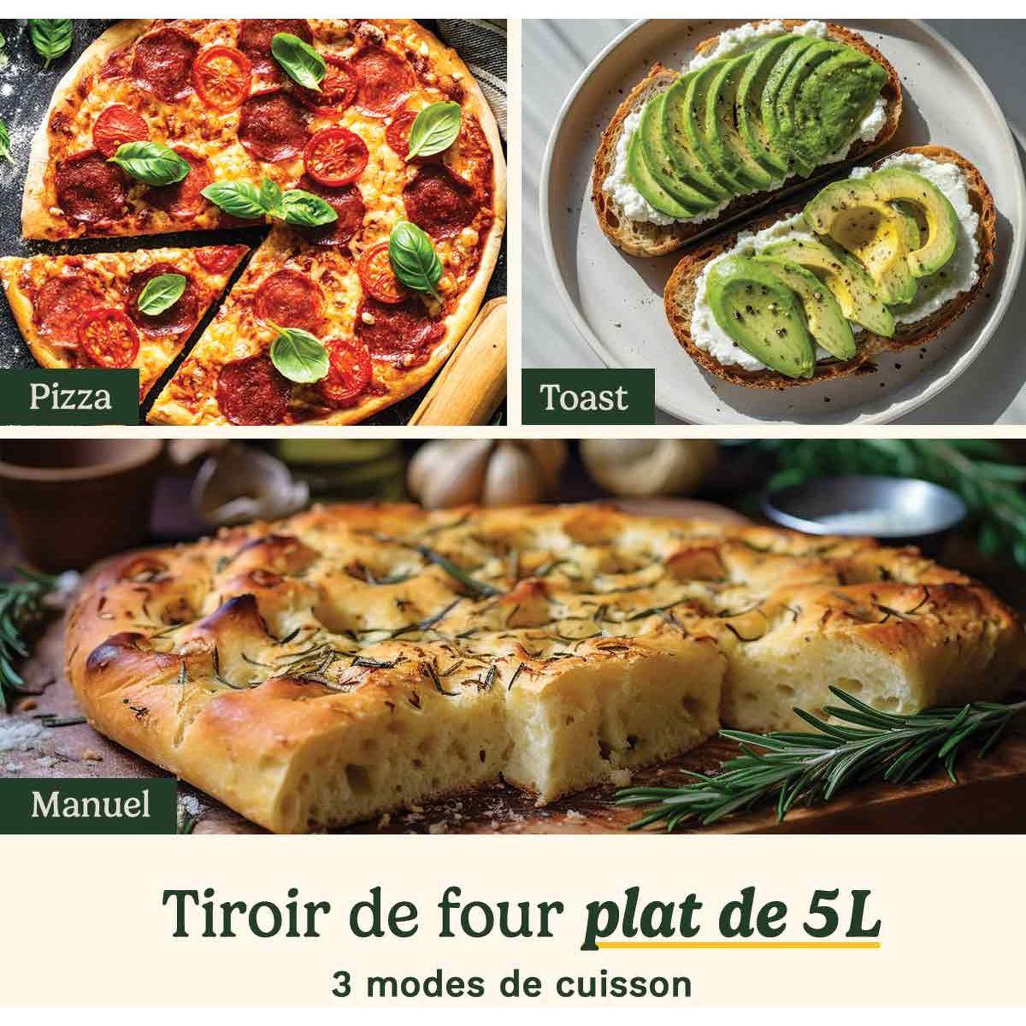 Voir la diapositive 4 : Cuisinart Friteuse sans huile trizone aft13xsse