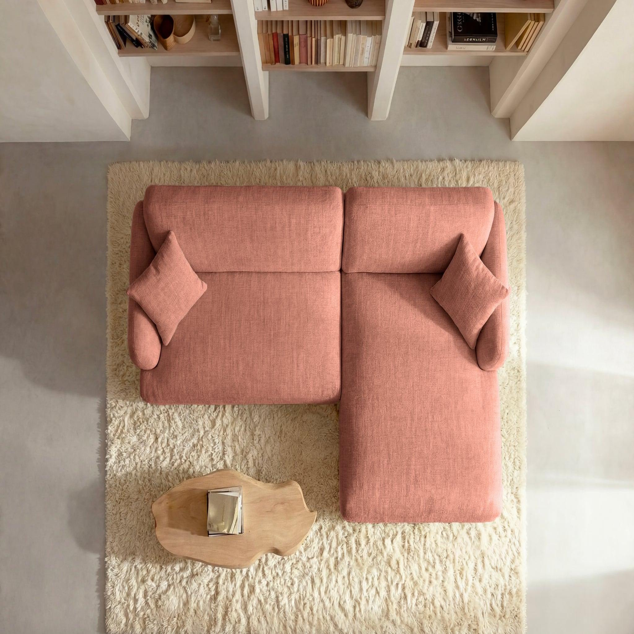 Voir la diapositive 6 : CASANOVA PARIS Rosalie - canapé d'angle tissu chenille