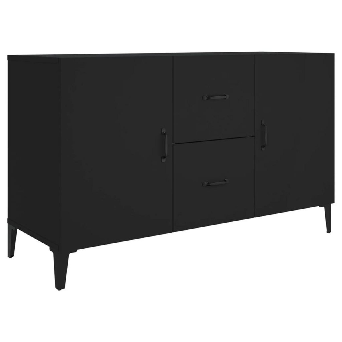 VIDAXL Buffet noir 100x36x60 cm bois d'ingenierie