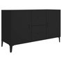 Voir la diapositive 2 : VIDAXL Buffet noir 100x36x60 cm bois d'ingenierie