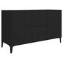 Voir la diapositive 2 : VIDAXL Buffet noir 100x36x60 cm bois d'ingenierie