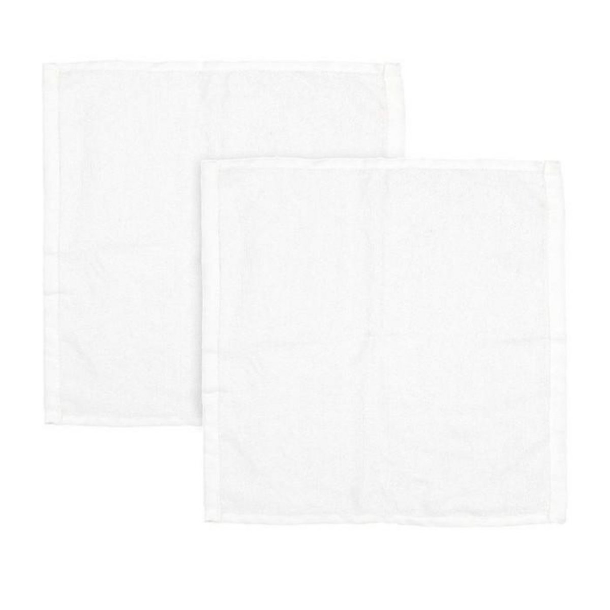 Paris Prix Lot de 2 Torchons  Microfibre  30cm Blanc