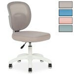 IDIMEX Chaise de bureau enfant MAYLA réglable en tissu mesh. Coloris disponibles : Vert, Bleu, Rose, Gris