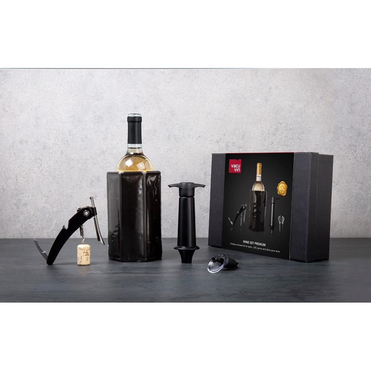 Vacu vin Coffret vin premium 4 accessoires - 3890460