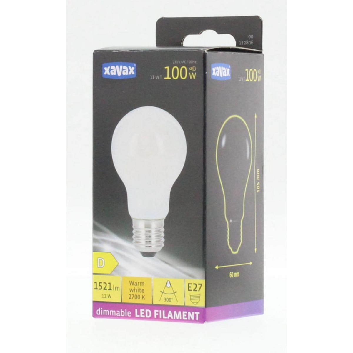 XAVAX Ampoule LED connectée LED E27 11W CLAS