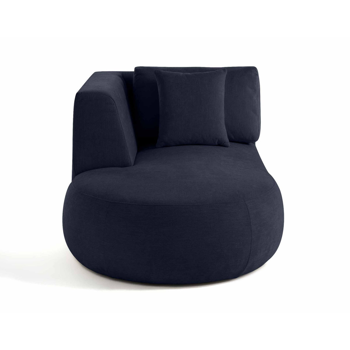 LISA DESIGN Santorini - module d'assise méridienne gauche - en tissu texturé