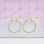 Voir la diapositive 5 : L'ATELIER D'AZUR Boucles d'Oreilles Créoles Renforcées - Or Jaune - Diamètre 4.5cm - Femme