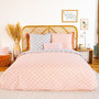 Voir la diapositive 3 : COTE DECO Housse de couette 260x240 VOLEA + 2 taies 100% coton adouci 57 fils/cm2