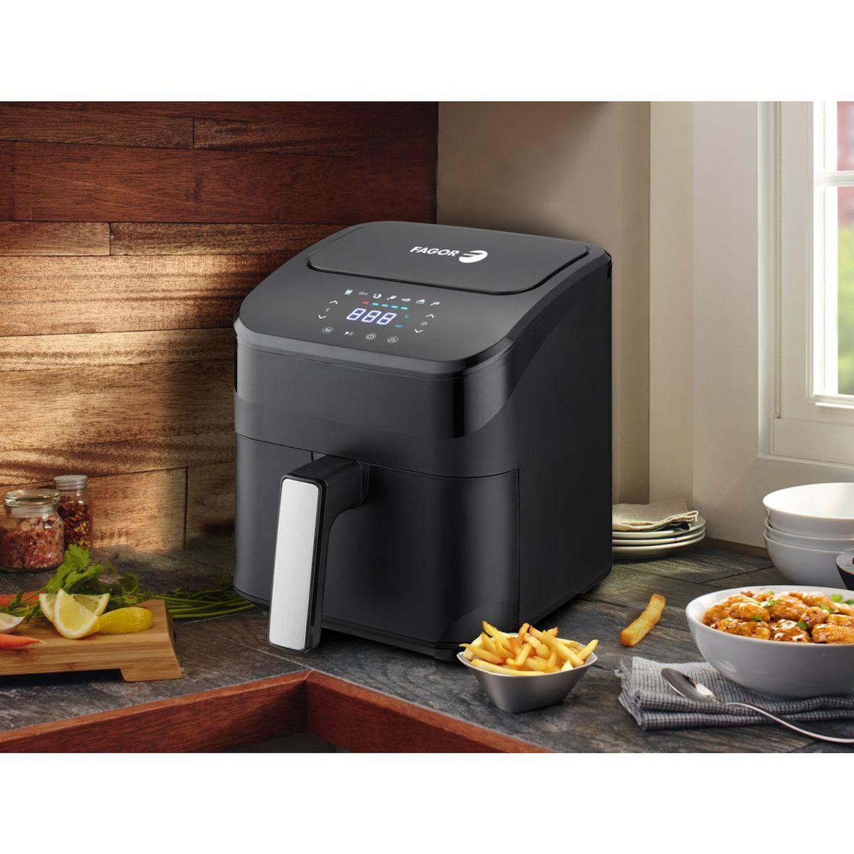 Fagor Friteuse sans huile FG2645 Noir, 4,3 L