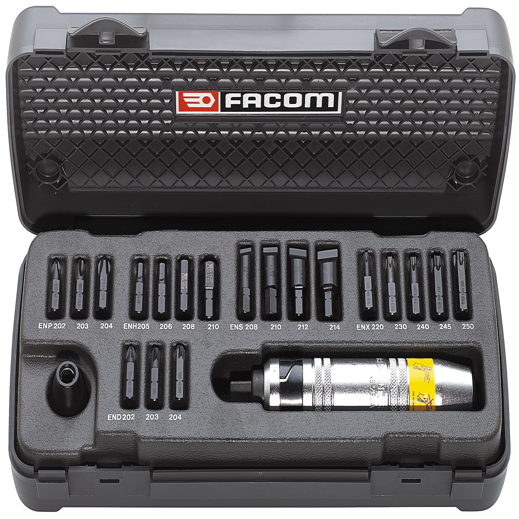 FACOM Composition tournevis à frapper de 21 outils