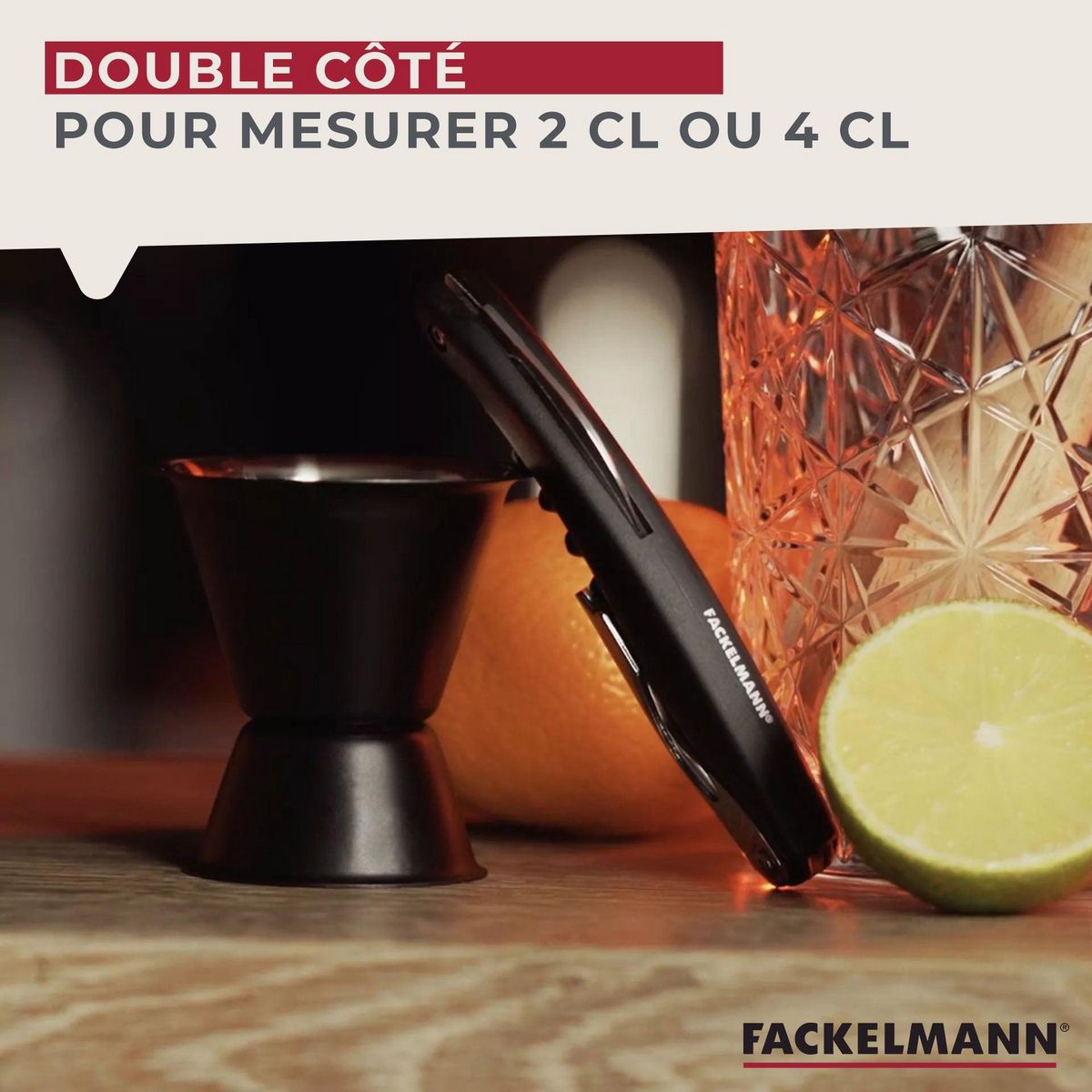 Fackelmann Doseur à cocktail 2 et 4 cl Fackelmann Spectre