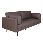 Paris Prix Canapé 3 Places en Microfibre  Boom  203cm Marron