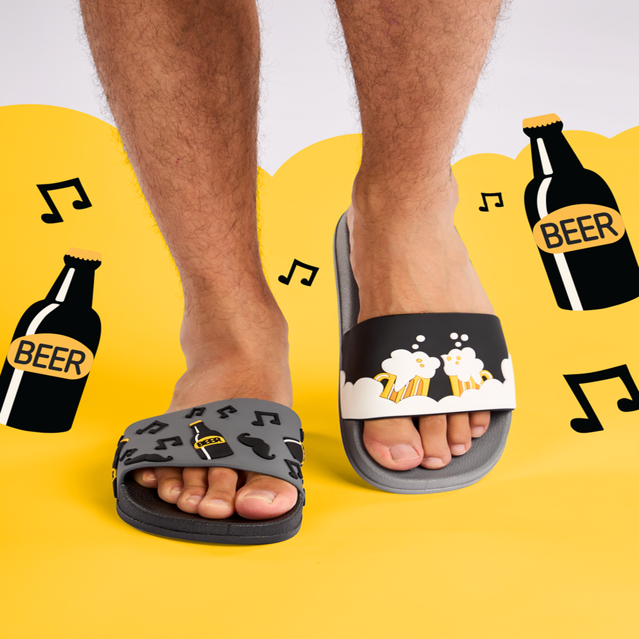 Voir la diapositive 2 : DEDOLES Claquettes fête de bière