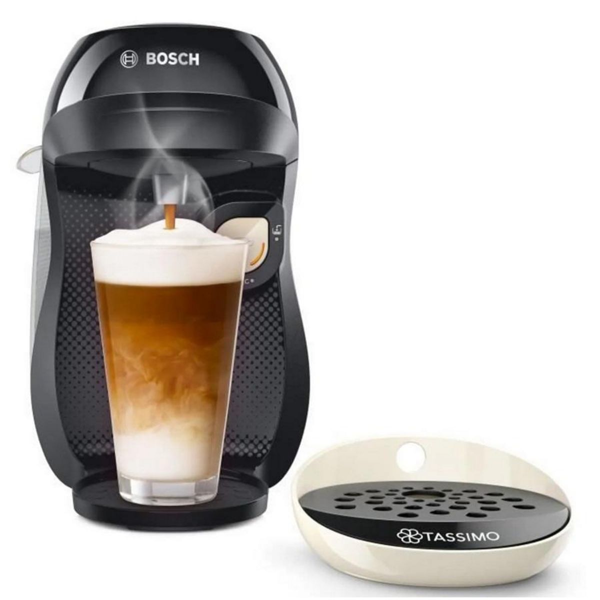 BOSCH Cafétière à dosettes 15 bars 1400w beige - TAS1007