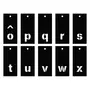 Artemio Pochoirs alphabet 70 lettres majuscules et minuscules & chiffres