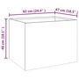 Voir la diapositive 6 : VIDAXL Jardiniere 62x47x46 cm acier corten