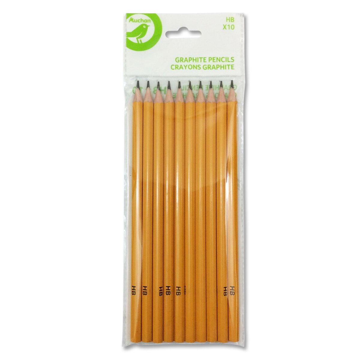 POUCE  Lot de 10 crayons graphite HB