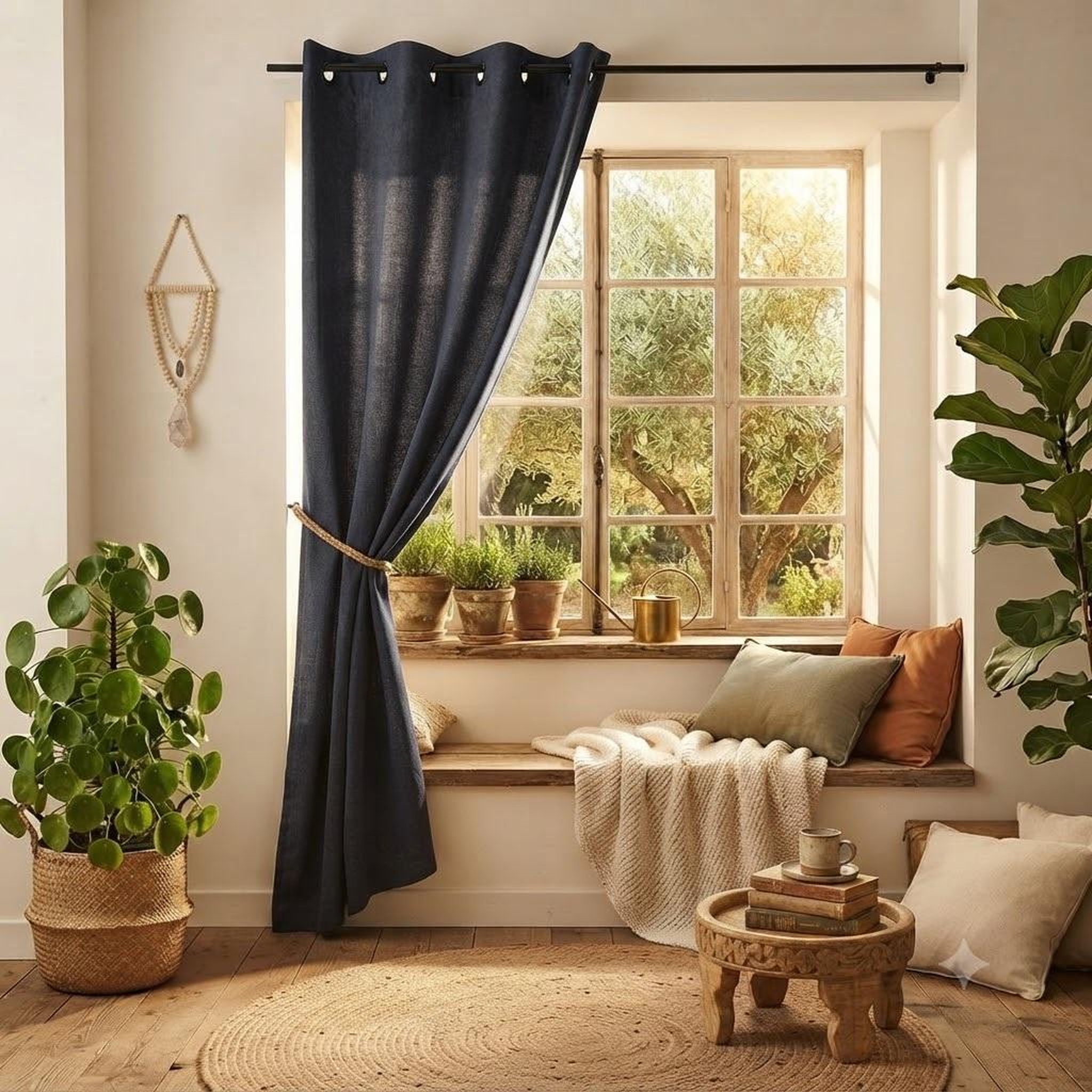 Voir la diapositive 2 : Eden Un rideau tamisant bea chiné design et moderne