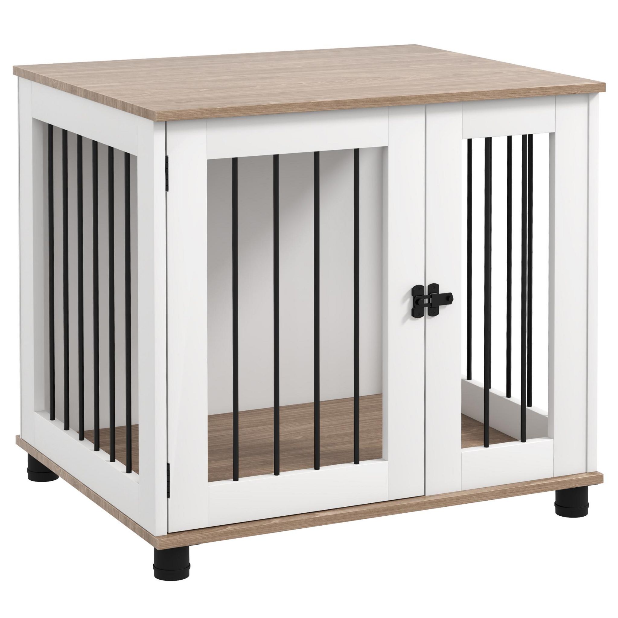 Cage Pour Chien PawHut 2 En 1 - Table D'appoint Et Niche Intérieure 73x60x68 Cm - 5