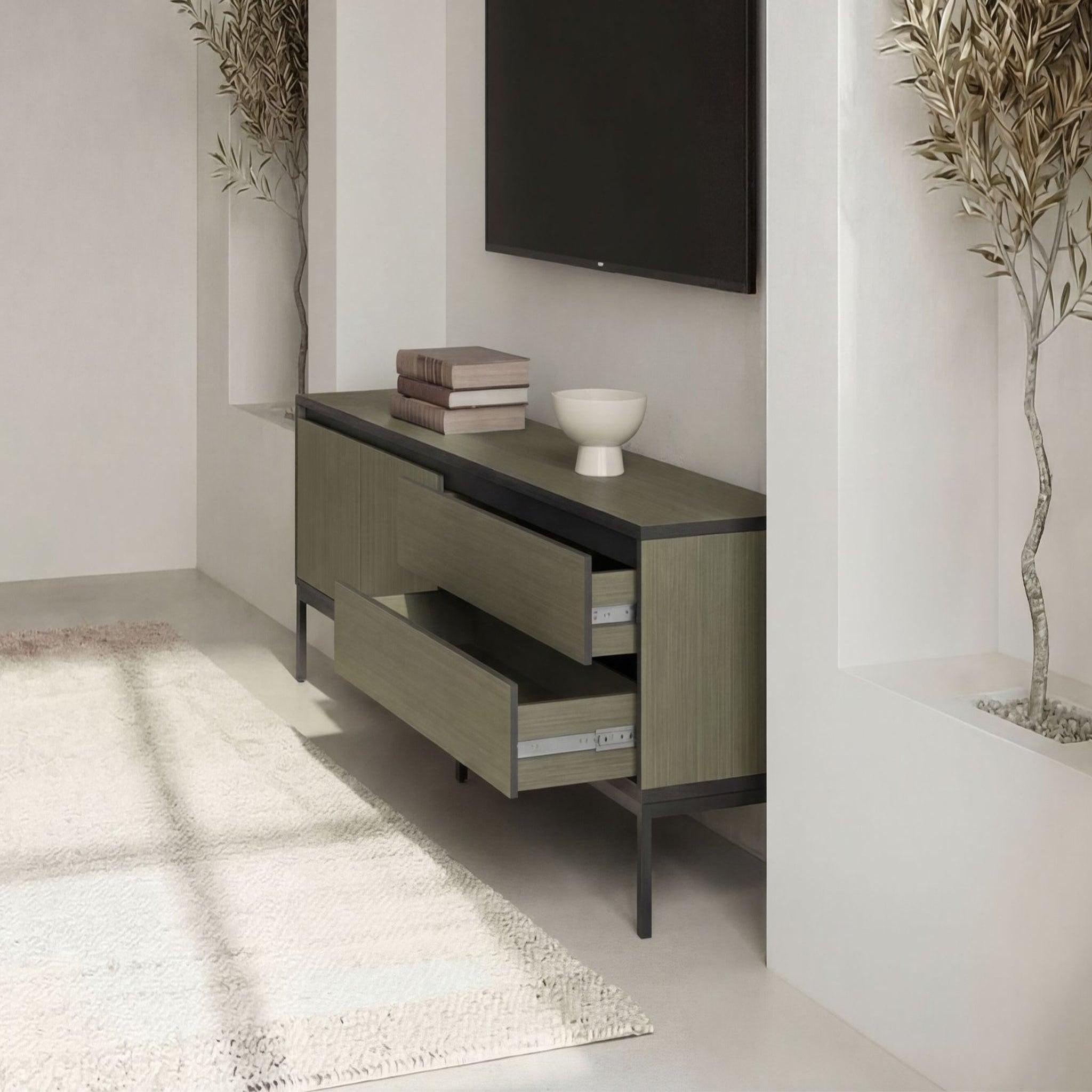Voir la diapositive 4 : CASANOVA PARIS Vana - meuble tv 180cm en mélamine