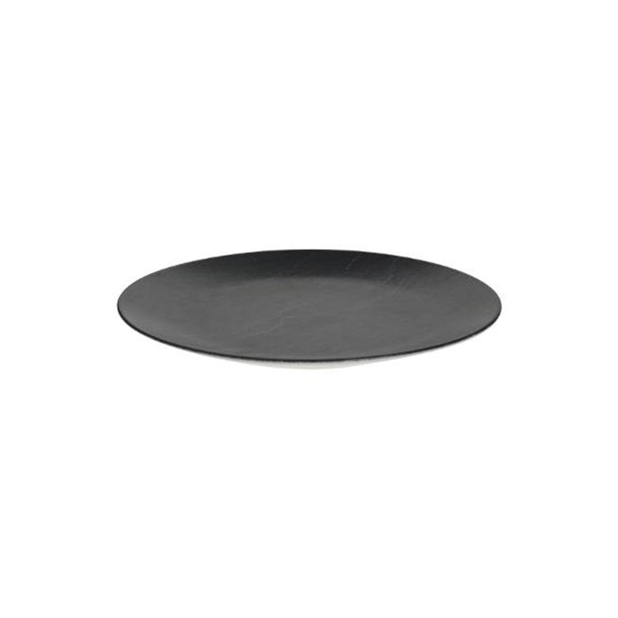Voir la diapositive 2 : SECRET DE GOURMET Lot de 6 assiettes plates  cadence  27cm noir