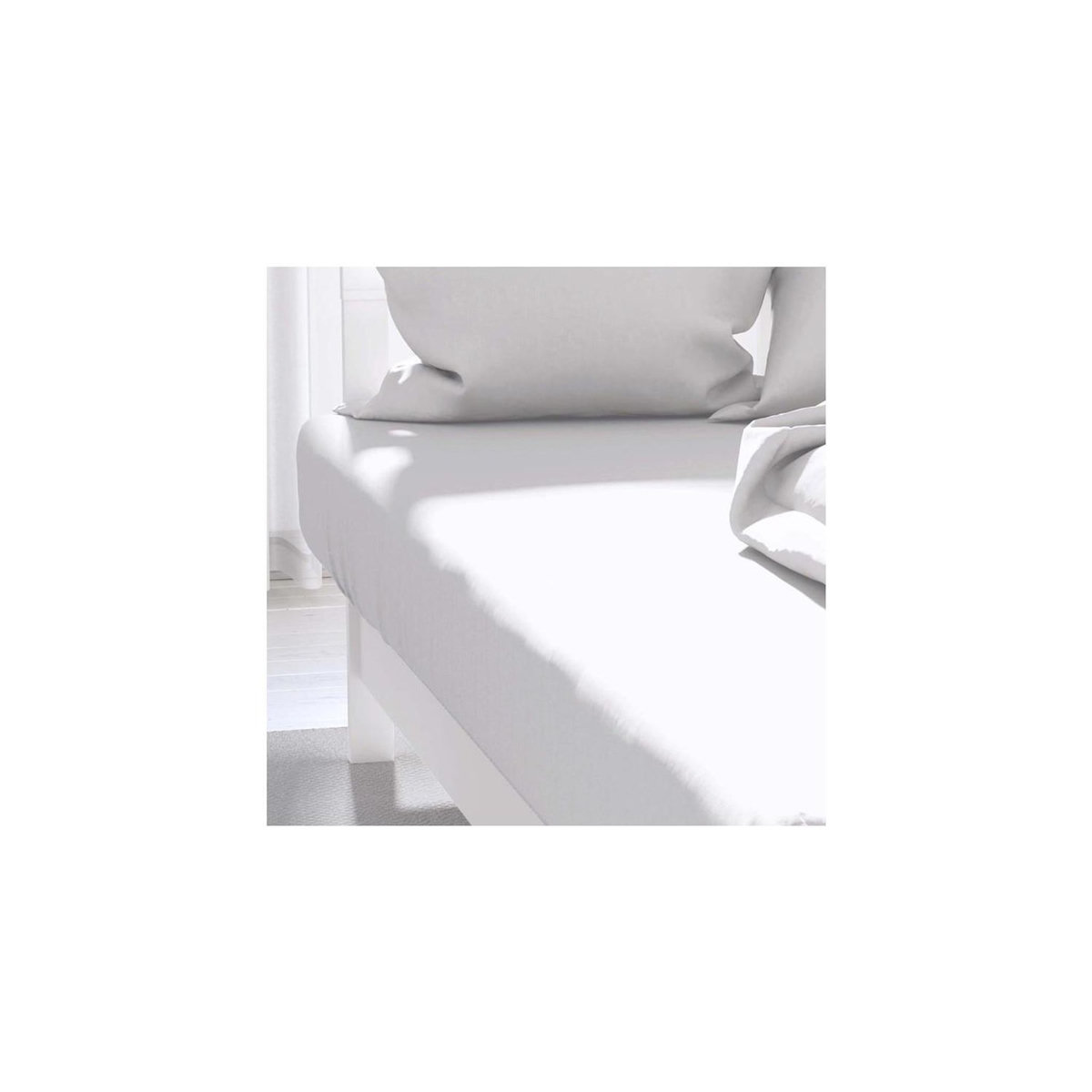 ZZZ Drap housse uni ZZZ en polycoton