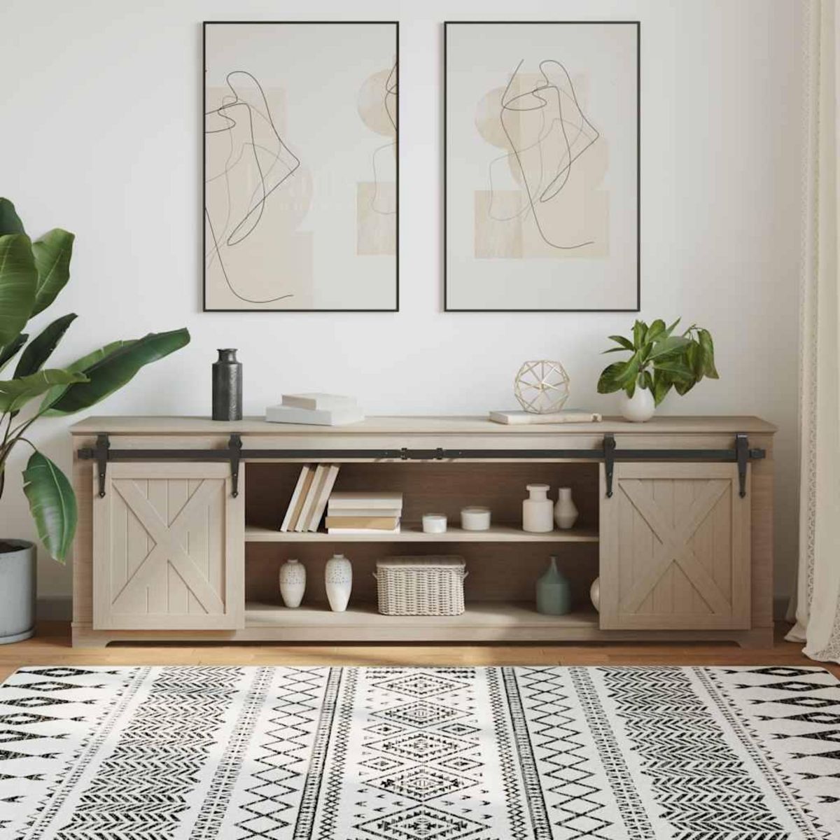 VIDAXL Kit de porte d'armoire coulissante 200 cm acier au carbone