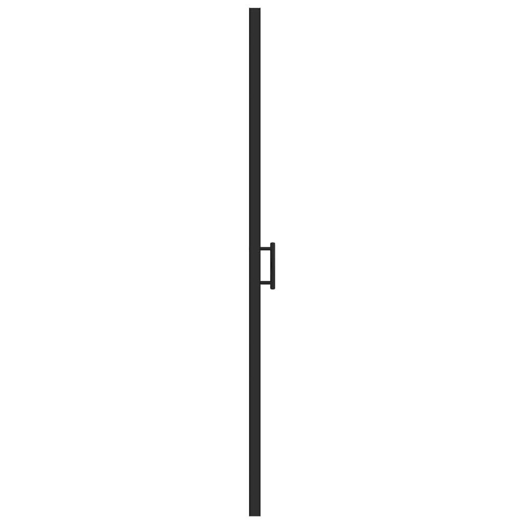 Voir la diapositive 4 : VIDAXL Porte de douche 100x178 cm Verre trempe demi-depoli Noir