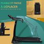 Voir la diapositive 5 : HOMCOM Tapis de course électrique pliable 440 W tapis roulant motorisé vitesse réglable 1-10 Km/h écran LCD multifonction 12 programmes prédéfinis support iPad porte-gobelet châssis acier noir