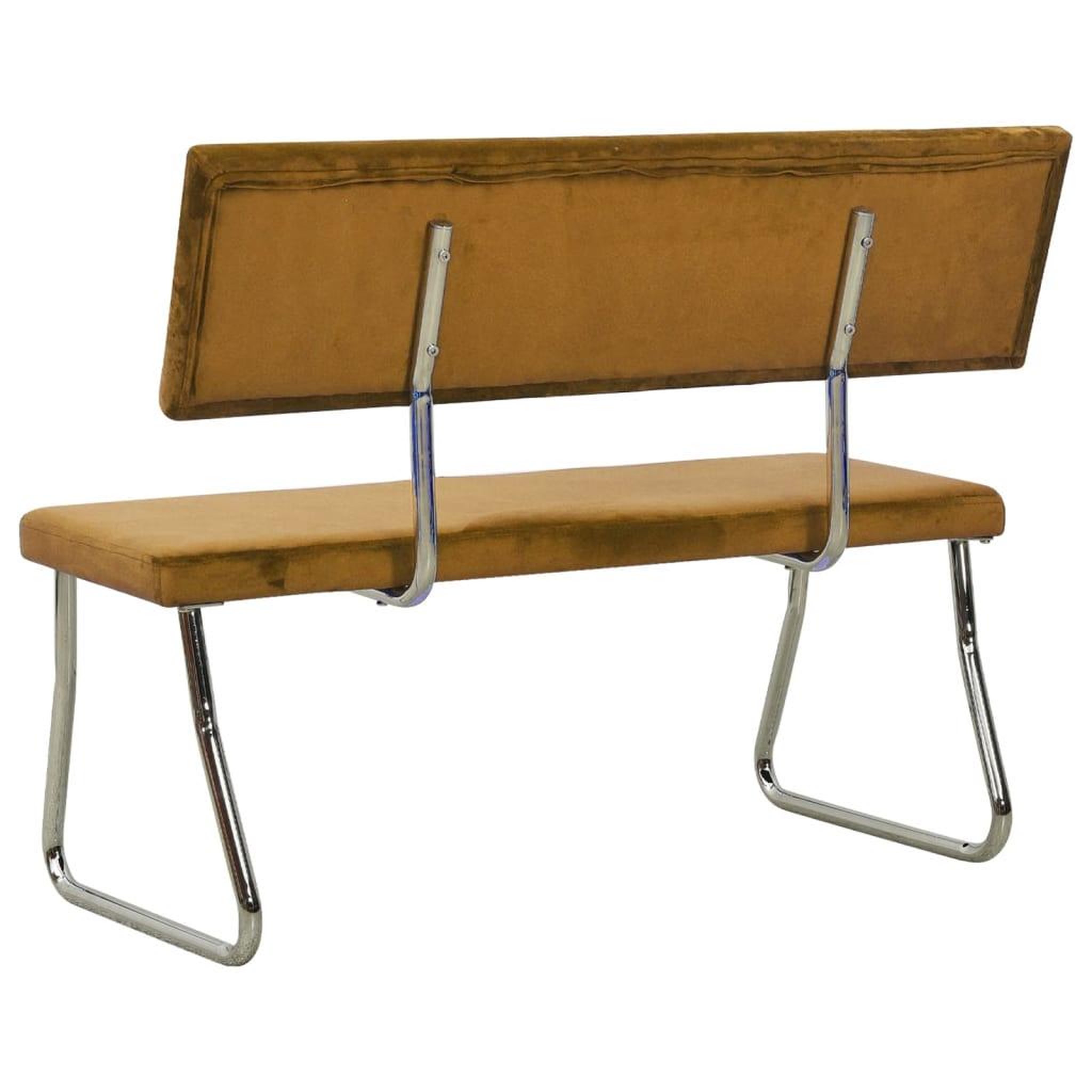 Voir la diapositive 4 : VIDAXL Banc 110 cm Marron Velours