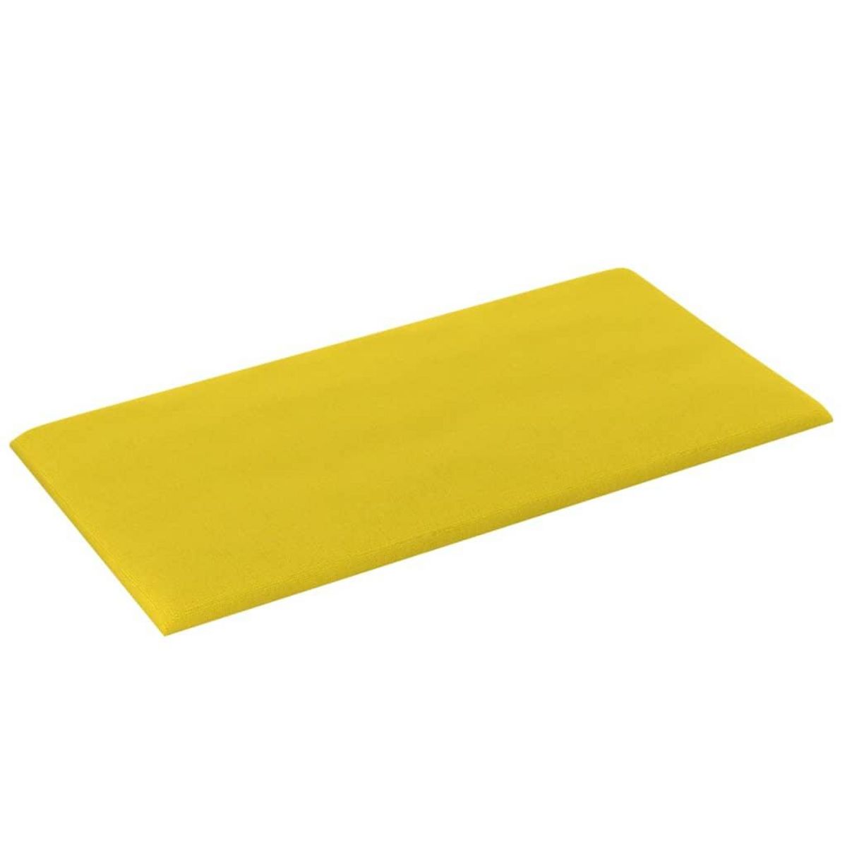 VIDAXL Panneaux muraux 12 pcs Jaune clair 60x30 cm Tissu 2,16 m^2