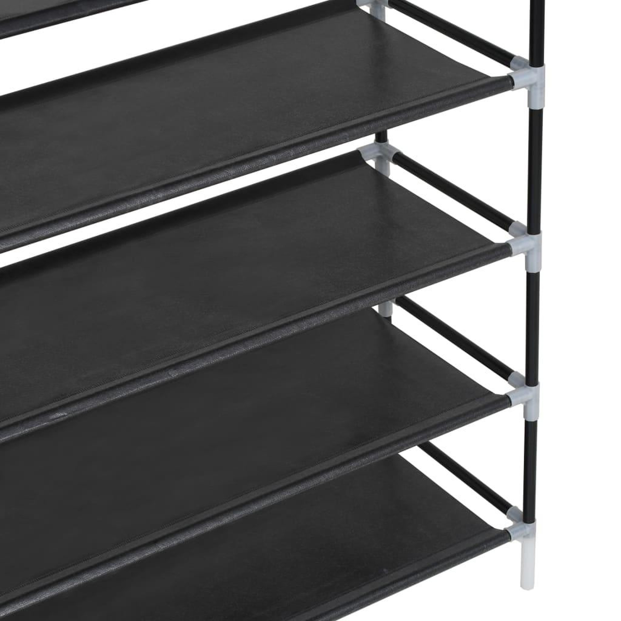 Voir la diapositive 5 : VIDAXL Range-chaussures avec 10 etageres Metal et Tissu non tisse Noir