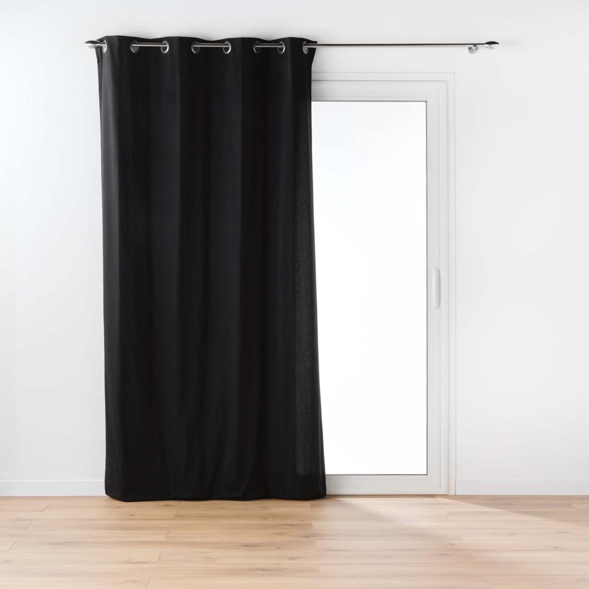 Douceur d'Intérieur Rideau à œillets  twily  135x260cm noir