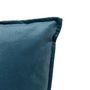 Voir la diapositive 2 : ATMOSPHERA Coussin Déco Uni  Lilou  45x45cm Bleu Égéen