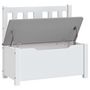 Voir la diapositive 3 : VIDAXL Banc de rangement pour enfants Blanc et gris 60x30x55 cm MDF