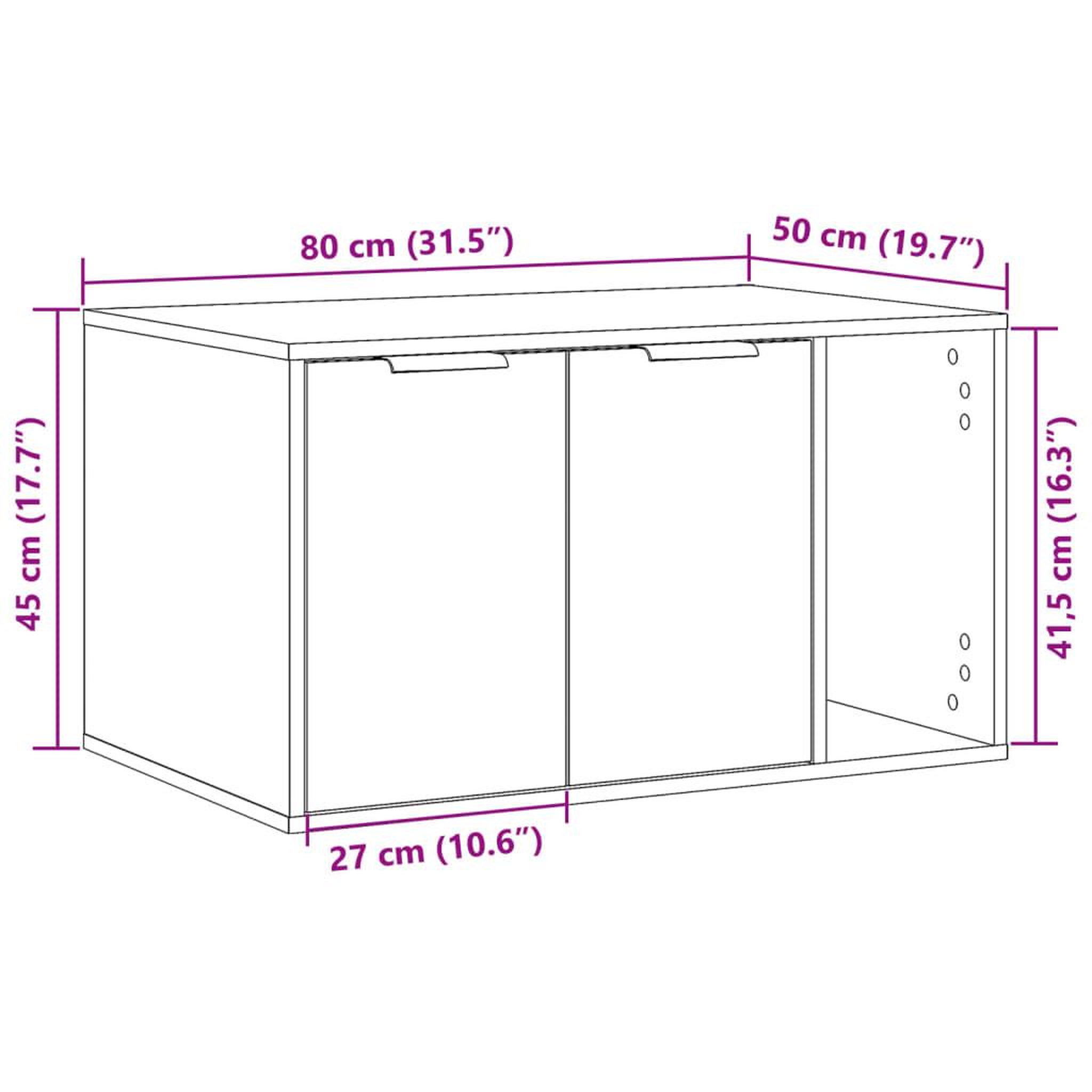 Voir la diapositive 6 : VIDAXL Meuble de bac a litiere pour chat chene sonoma bois ingenierie