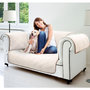 Voir la diapositive 1 : STARLYF SOFA COVER Housse de protection réversible pour canapé 2 places