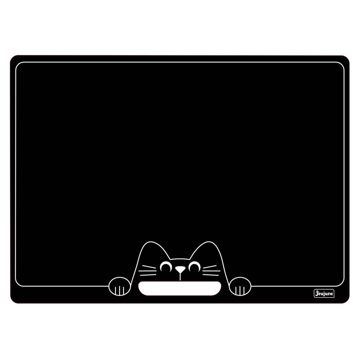 JEUJURA Loisirs Créatifs - Chat ardoise réversible 