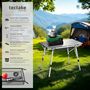 Voir la diapositive 2 : tectake Table de camping pliable argent